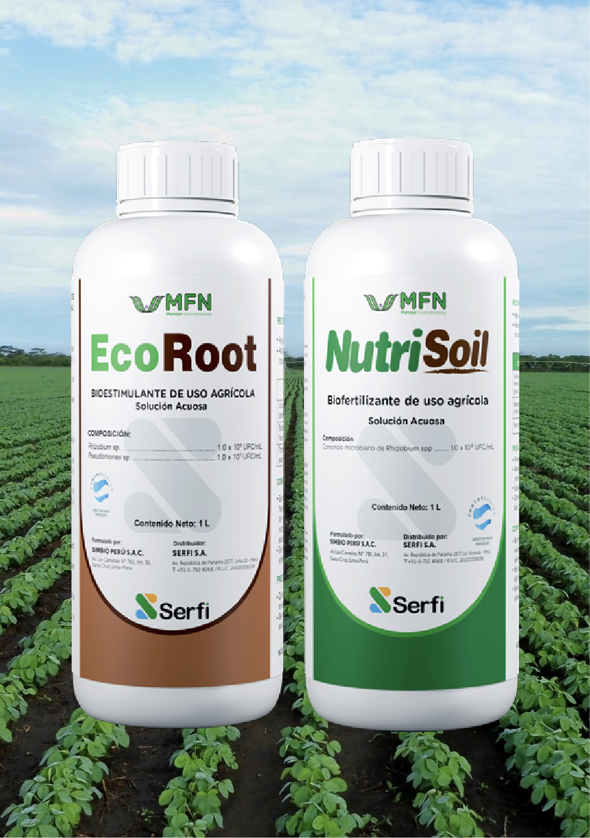 02 fertilizantes: ECOROOT, NUTRISOL